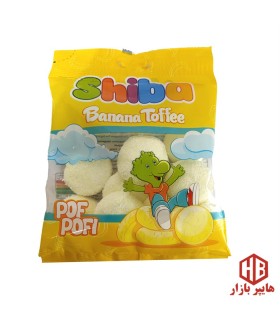 پف پفي 50 گرم موز تافي شيبا