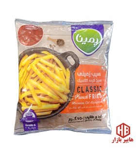خلال سيب زميني منجمد 750 گرم پمينا