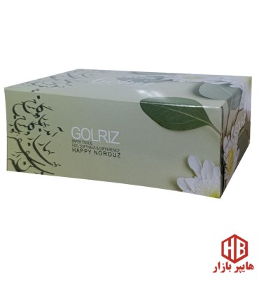 دستمال كاغذي جعبه اي 300 برگ ويژه برگ ريزان گلريز