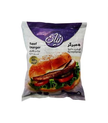 همبرگر 500 گرم نيان 30% ب.آ