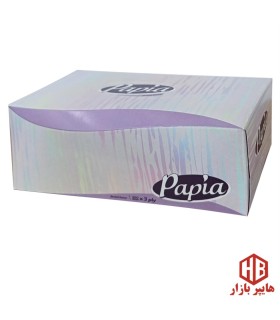دستمال كاغذي جعبه اي 100 برگ 3 لايه پاپيا