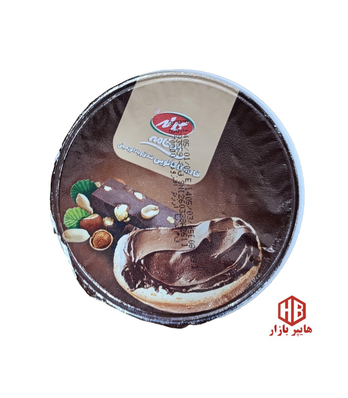 خامه شكلاتي 150گرم مغز داركاله كاله