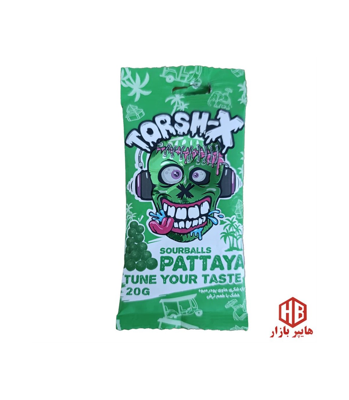 دراژه ميوه اي ترش 20 گرمي پاتايا Torsh-X