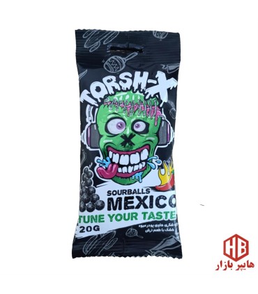 دراژه ميوه اي ترش 20 گرمي مكزيكو Torsh-X