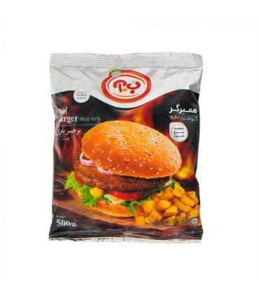 همبرگر 500 گرم 60 % ب.آ