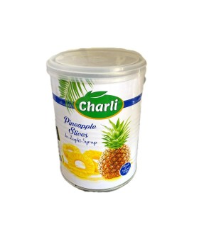 كمپوت 565 گرم آناناس كليددار چارلي