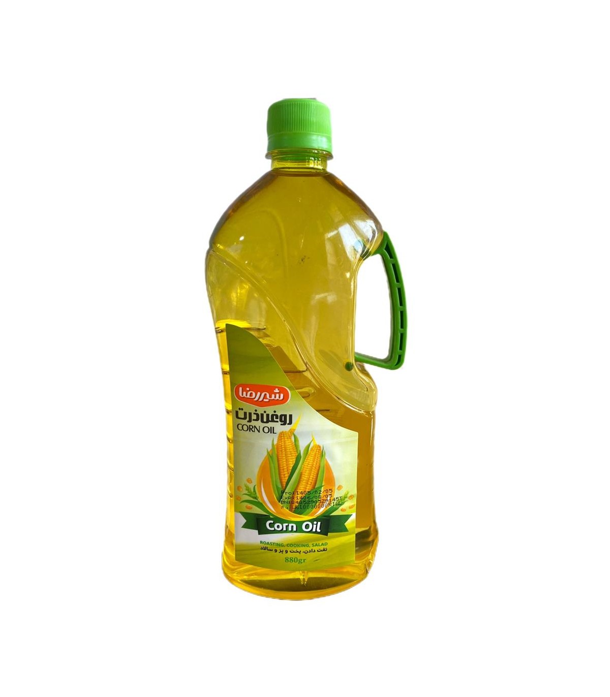 روغن ذرت 880 گرم پخت و پز شير رضا
