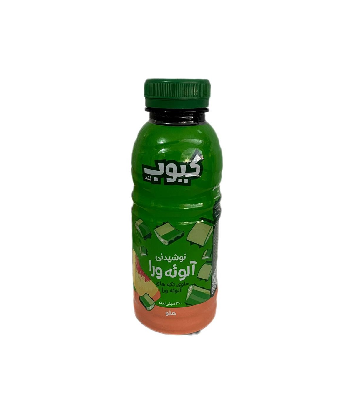 نوشيدني 300 ميل  آلوئه ورا با طعم هلو كيوب لند