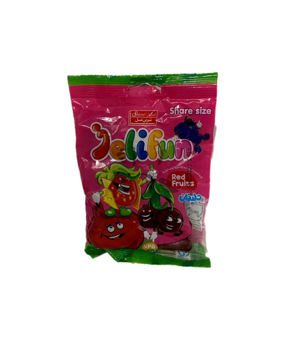 پاستيل 150 گرم ميوه هاي قرمز شيرين عسل