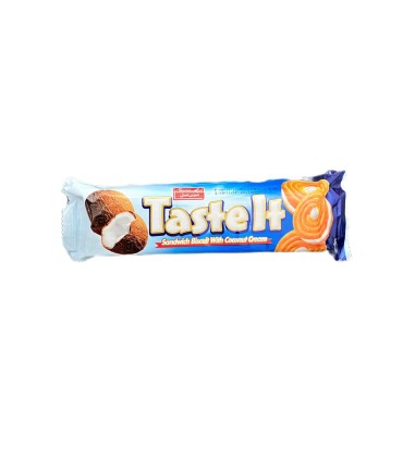 بيسكويت 60 گرم كرمدار نارگيل تست ايت شيرين عسل