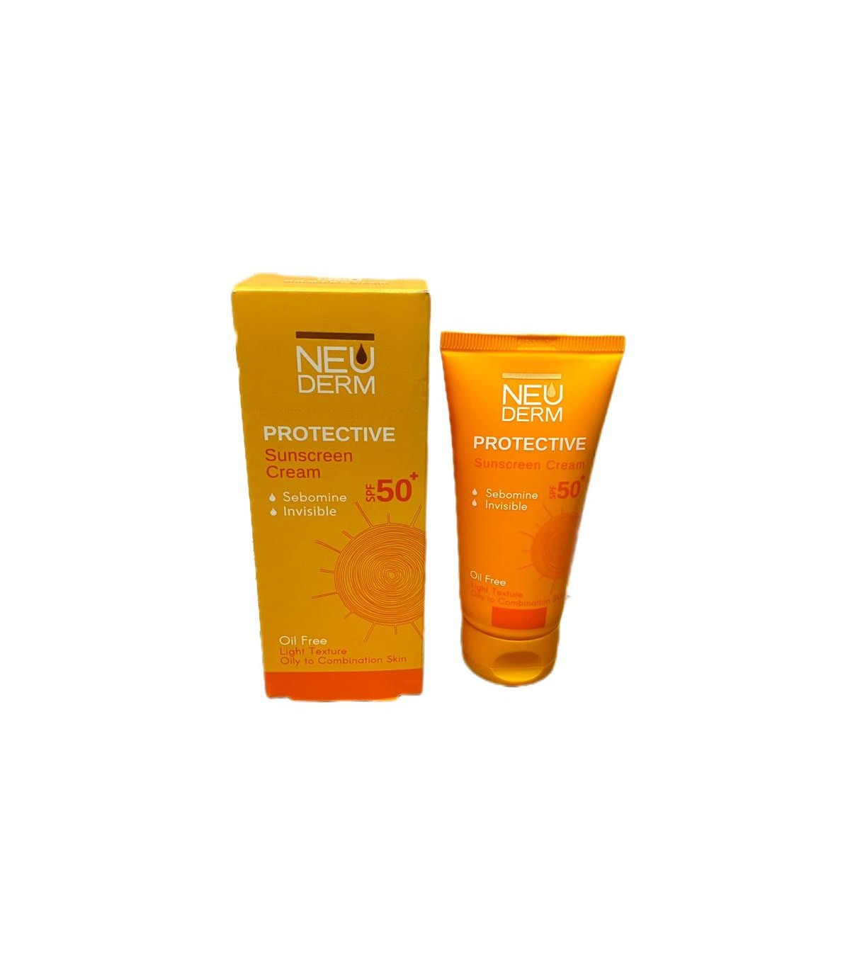 كرم ضد آفتاب 50 ميل SPF +50 بي رنگ نئودرم