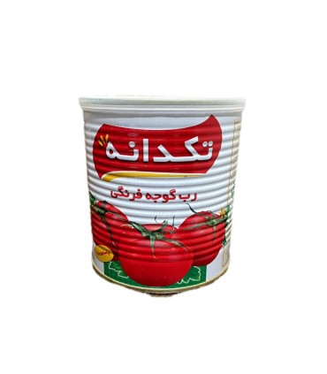 رب گوجه 800 گرم قوطي كليددار تكدانه