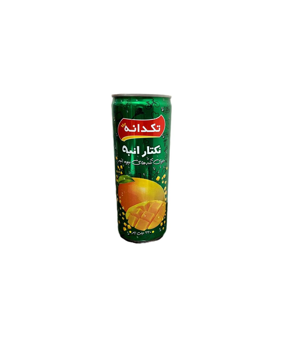 آبميوه 240 ميل قوطي انبه تكدانه