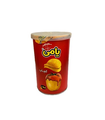 چيپس 80 گرم استوانه كچاپ يامي