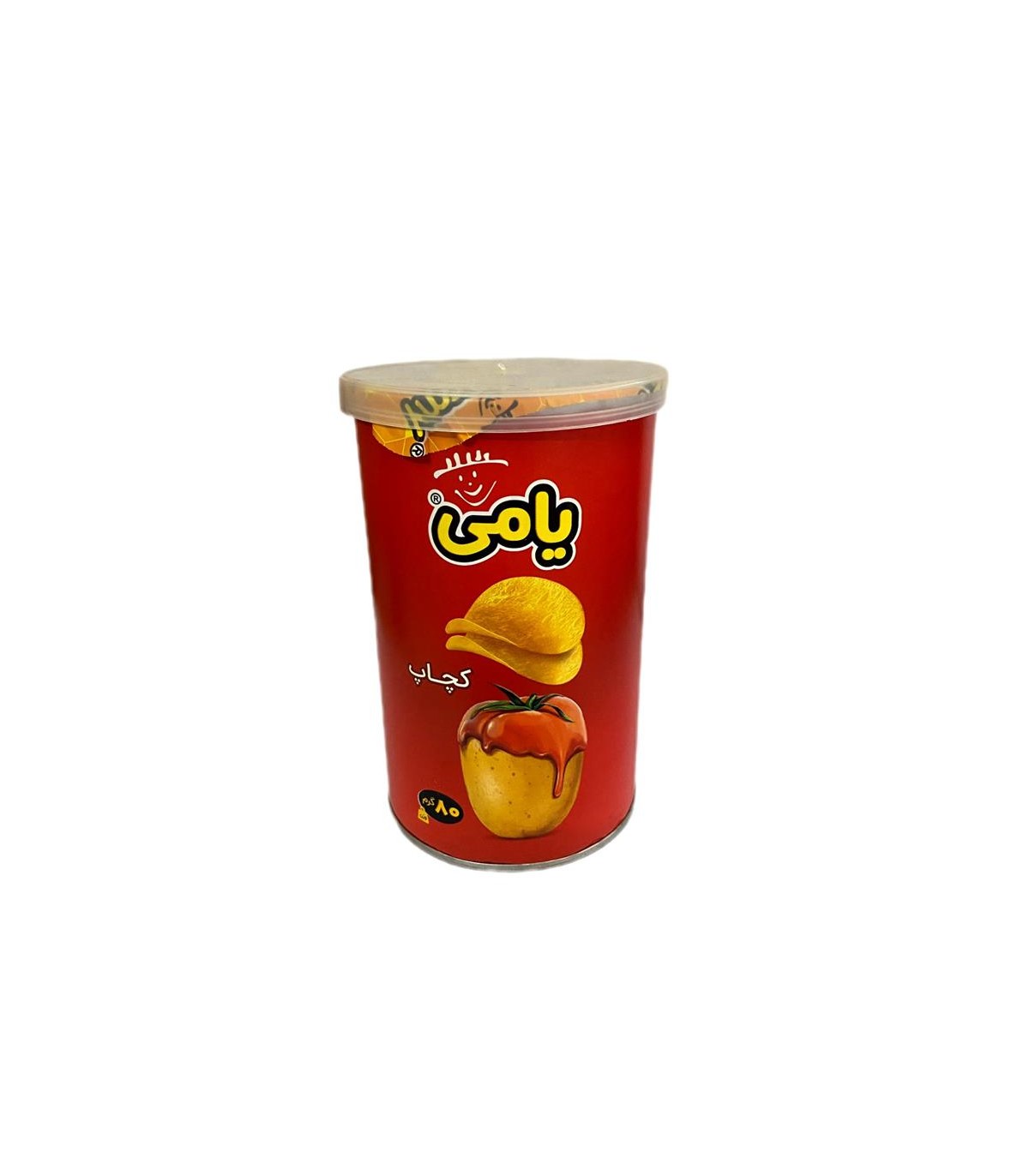 چيپس 80 گرم استوانه كچاپ يامي
