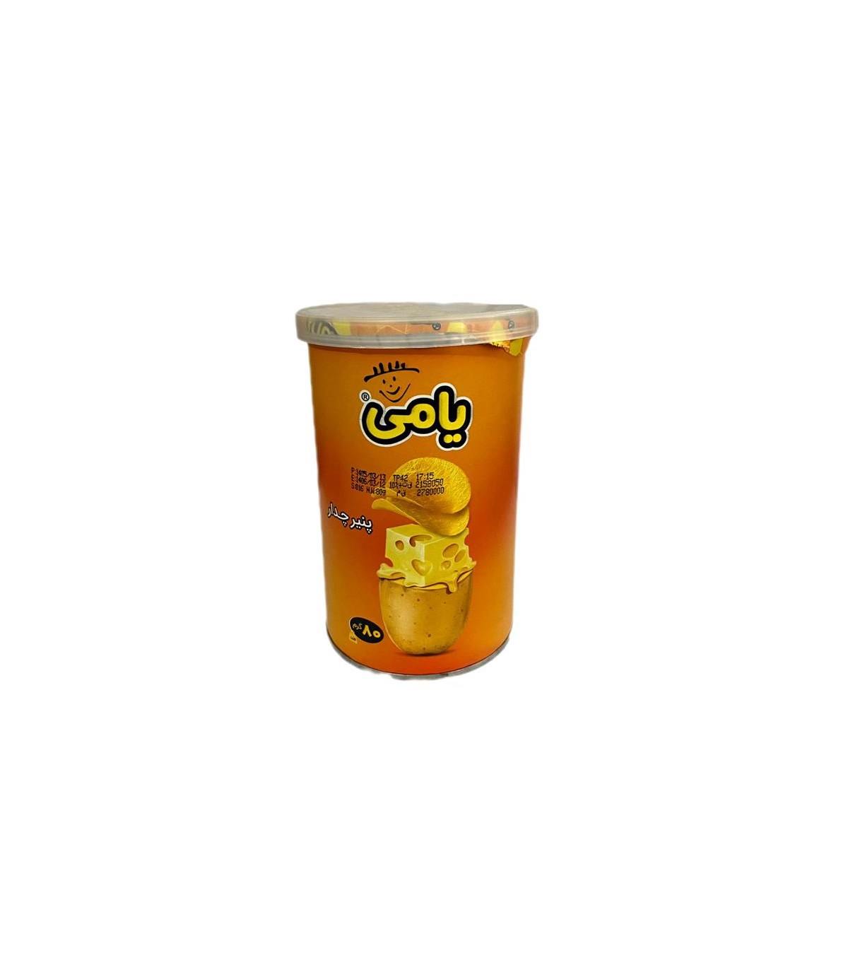 چيپس 80 گرم استوانه پنير چدار يامي
