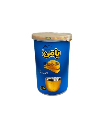 چيپس 80 گرم استوانه كلاسيك نمكي يامي