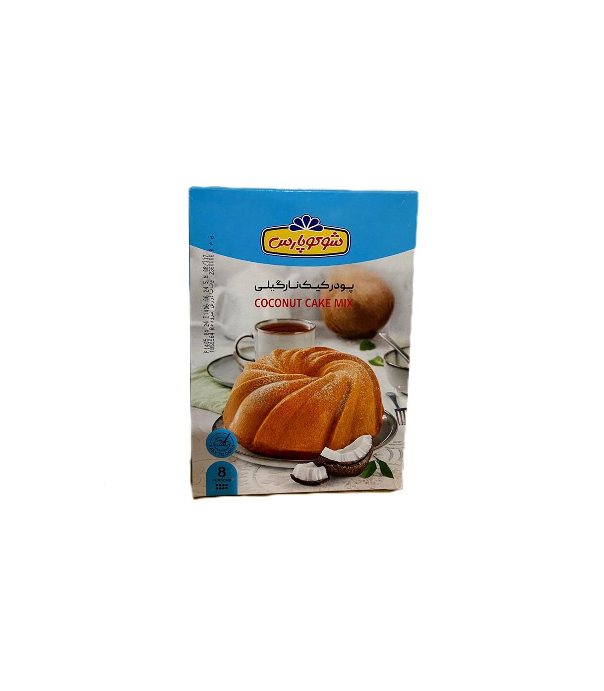 پودر كيك 500 گرم نارگيلي شوكو پارس