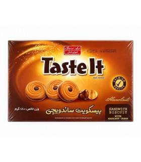 بيسكويت جعبه اي 180 گرم فندق تست ايت شيرين عسل