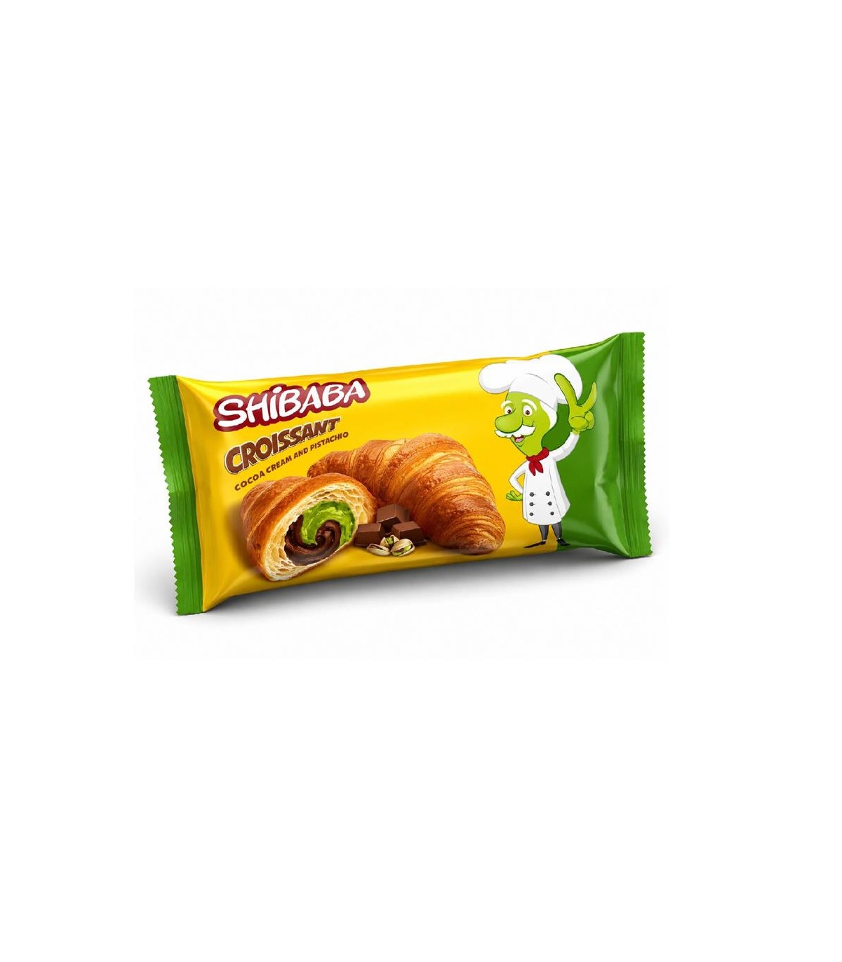 كروسان كاكائو و پسته شيبابا