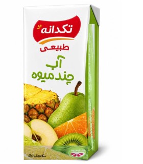 آبميوه 200 ميل چند ميوه تكدانه