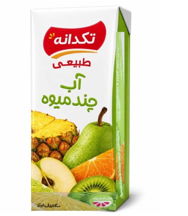 آبميوه 200 ميل چند ميوه تكدانه