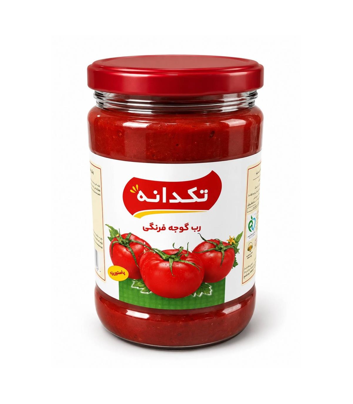 رب گوجه 700 گرم شيشه تكدانه