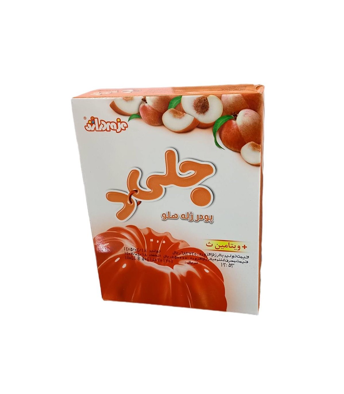 پودر ژله 100 گرم هلو + ويتامين C دراژه