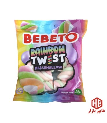 مارشمالو 60 گرم طنابي BEBETO
