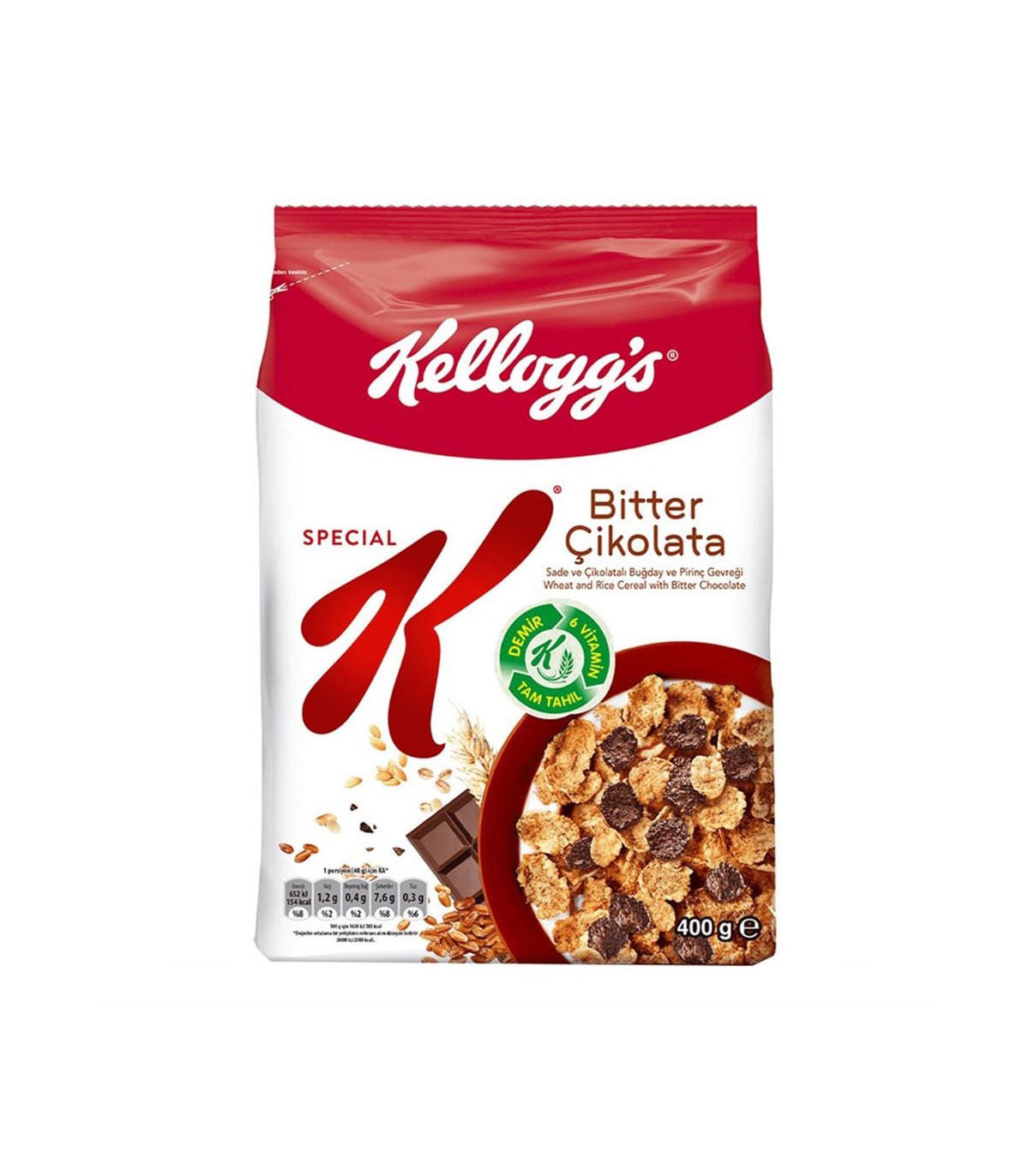 كورن فلكس 400 گرم اسپشيال كي شكلاتي SPECIAL K