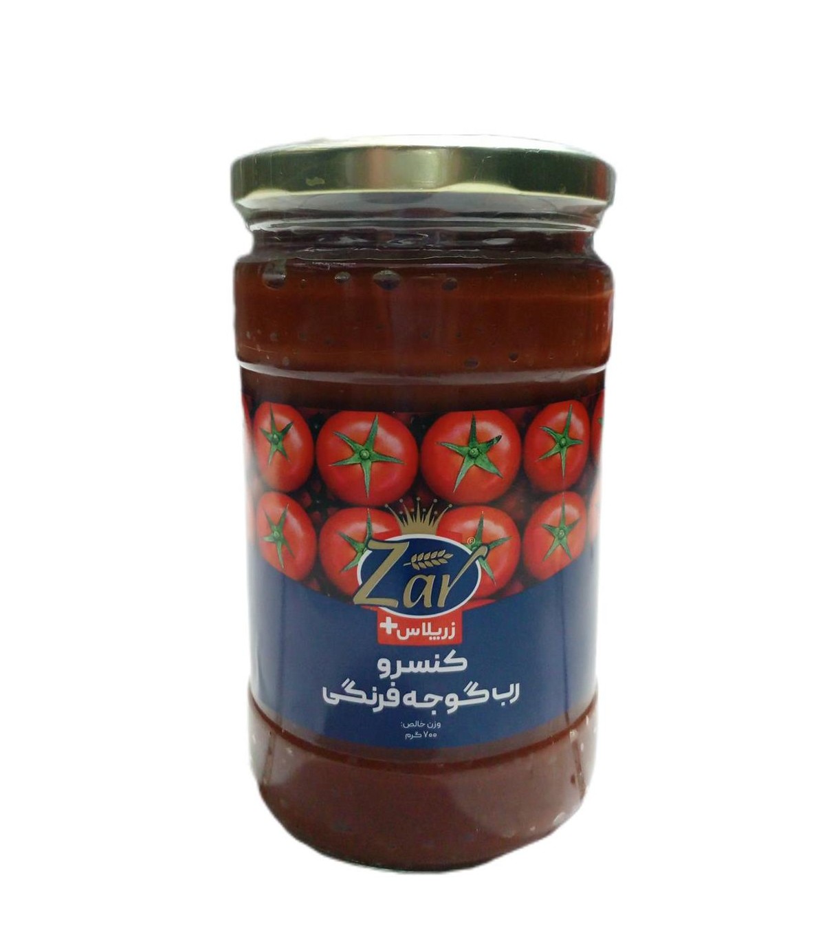 رب گوجه 700 گرم شيشه زر ماكارون