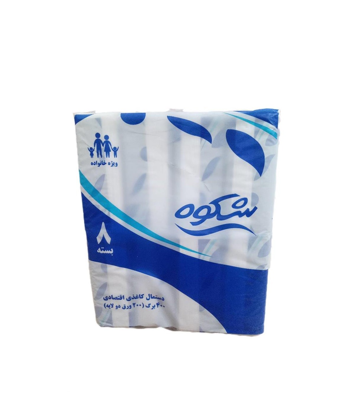 دستمال كاغذي اقتصادي 8 عددي شكوه