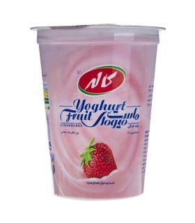 ماست 450 گرم توت فرنگي كاله