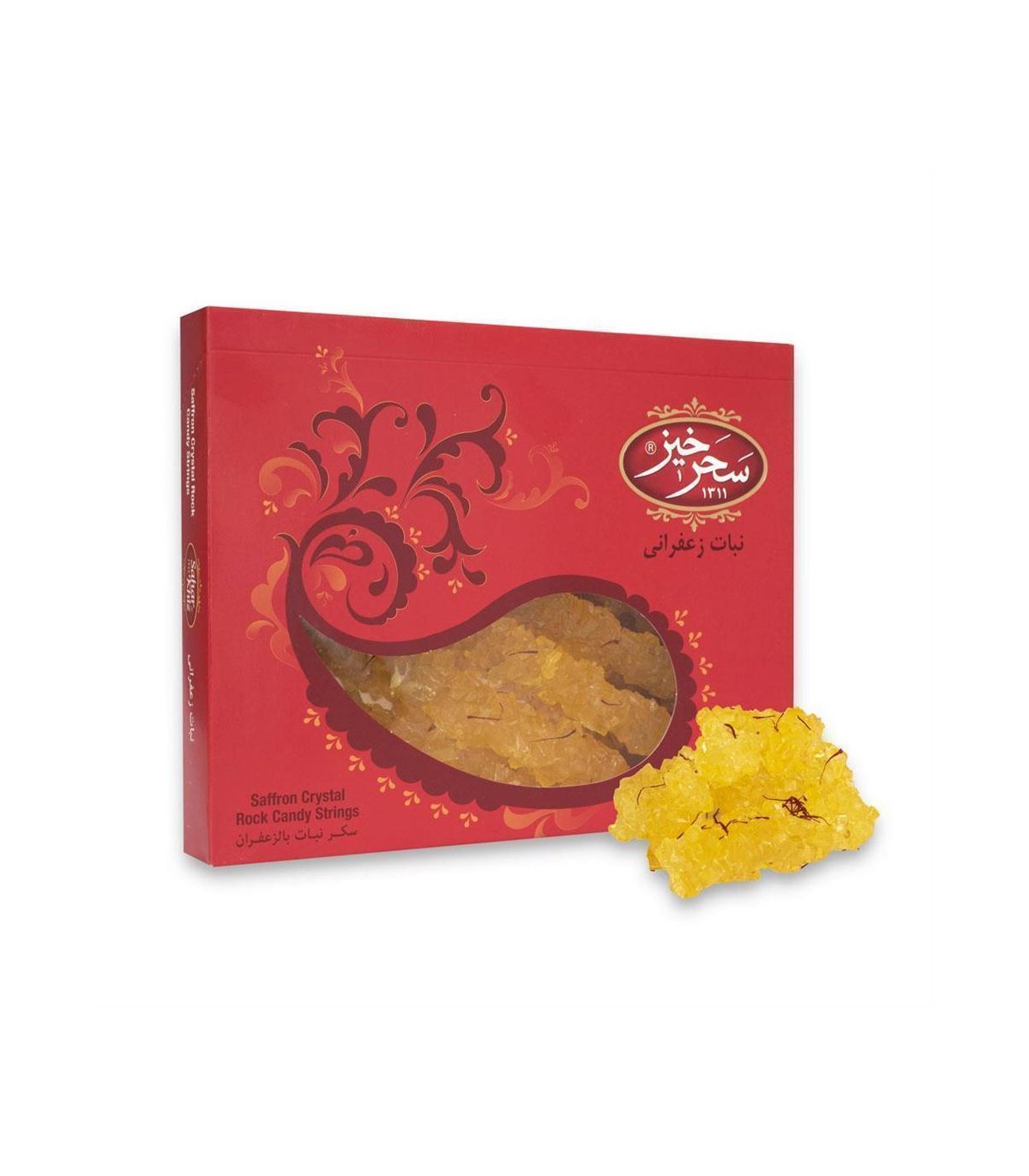 نبات 500گرم  زعفراني جعبه شاخه سحرخيز
