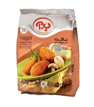 ناگت مرغ و قارچ 950گرم ب.آ