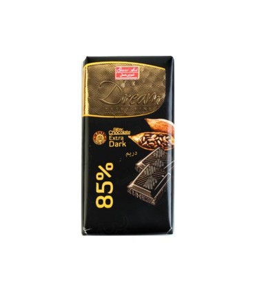 شكلات 100 گرم مغزدار تلخ 85 % شيرين عسل