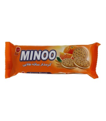 بيسكويت 96 گرم ساقه طلايي كرمدار پرتقال مينو