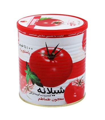 رب گوجه 800 گرم قوطي كليددار شيلانه