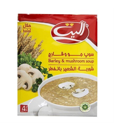 سوپ نيمه آماده جو و قارچ اليت
