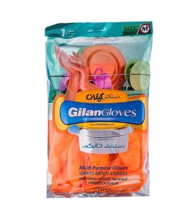 دستكش آشپزخانه ساق كوتاه دورنگ متوسط گيلان