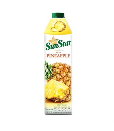 آبميوه پاكتي 1 ليتر آناناس سان استار