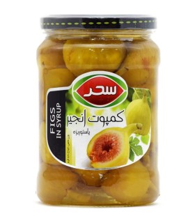 كمپوت 630 گرم  انحير شيشه سحر