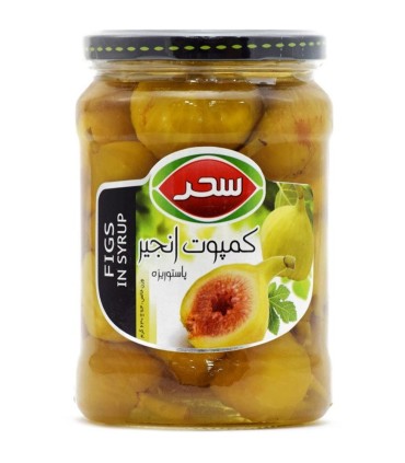 كمپوت 630 گرم  انحير شيشه سحر