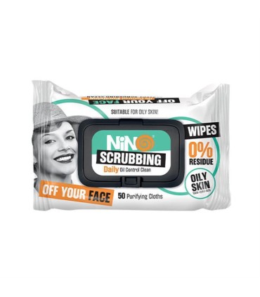 دستمال مرطوب آرايشي 50 برگ پوست چرب نينو