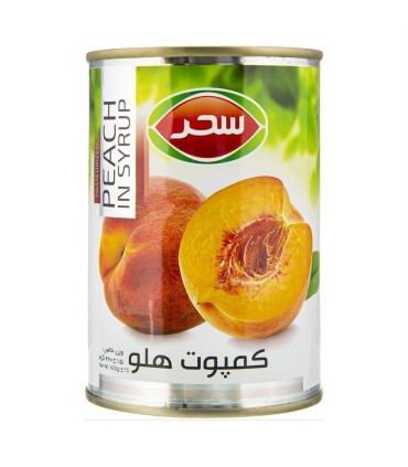 كمپوت 420 گرم كليددار هلو سحر