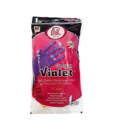 دستكش آشپزخانه ساق بلند متوسط ويولت