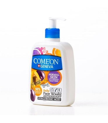 ژل شست و شوي صورت 500 ميل پمپي پوست نرمال كامان
