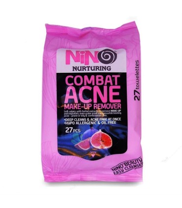 دستمال مرطوب آرايشي 27 برگ آكنه نينو