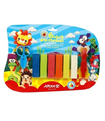 خمير بازي 6 رنگ وكيوم باابزار آريا