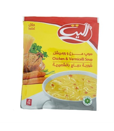 سوپ نيمه آماده مرغ و ورميشل اليت